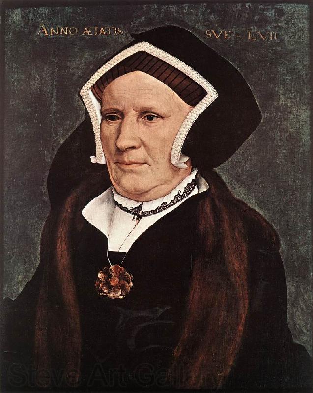 HOLBEIN, Hans the Younger Portrait of Lady Margaret Butts sg Norge oil painting art
